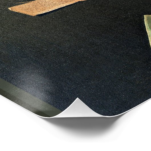 Stilleven met viool, beeldende kunst, perfect poster (Hoek)