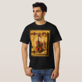 Stilleven met viool en muziek van William Harnett T-shirt (Voorkant volledig)