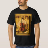 Stilleven met viool en muziek van William Harnett T-shirt (Voorkant)