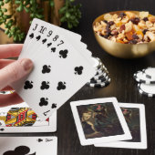 Stilleven met vis, c.1670-80 (olieverf op doek) pokerkaarten (Insitu)