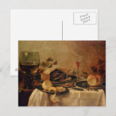 Stilleven met Vlaai, 1635 Briefkaart (Voorkant / Achterkant)