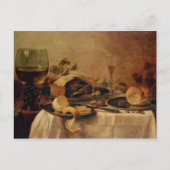 Stilleven met Vlaai, 1635 Briefkaart (Voorkant)