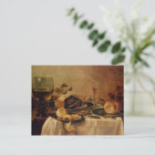 Stilleven met Vlaai, 1635 Briefkaart (Staand voorkant)