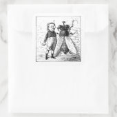 "Stilleven met vlieg" Vierkante Sticker Set (Tas)