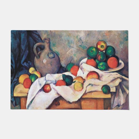 Stilleven met vruchten, Paul Cezanne Deurmat (Voorkant)