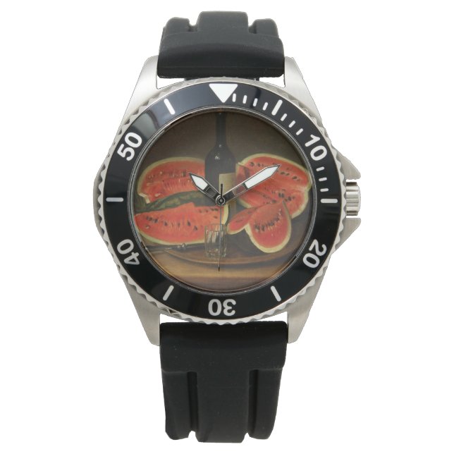Stilleven met watermeloenen (door Constantin Stahi Horloge (Voorkant)