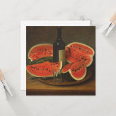 Stilleven met watermeloenen (door Constantin Stahi Kaart (Voorkant / Achterkant in situ)