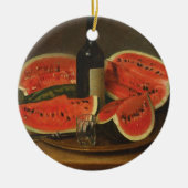 Stilleven met watermeloenen (door Constantin Stahi Keramisch Ornament (Voorkant)