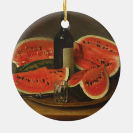 Stilleven met watermeloenen (door Constantin Stahi Keramisch Ornament
