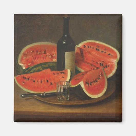 Stilleven met watermeloenen (door Constantin Stahi Magneet (Voorkant)