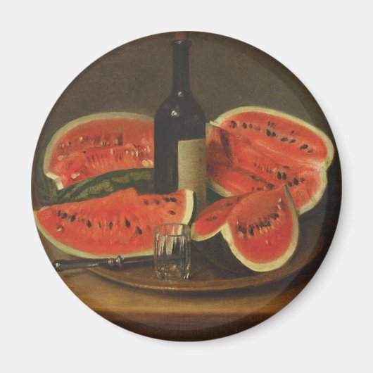 Stilleven met watermeloenen (door Constantin Stahi Magneet (Voorkant)