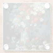Stilleven met weidebloemen | Vincent van Gogh Glazen Onderzetter (Achterkant)