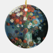 Stilleven met weidebloemen | Vincent van Gogh Keramisch Ornament (Achterkant)