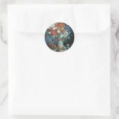 Stilleven met weidebloemen | Vincent van Gogh Ronde Sticker (Tas)