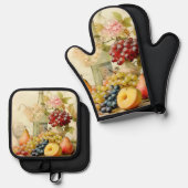 Stilleven ontwerp ovenwant & pannenlap set (Voorkant / Achterkant)