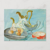 Stilleven op een blauwe achtergrond | Tadeusz Mako Briefkaart (Voorkant)