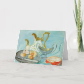 Stilleven op een blauwe achtergrond | Tadeusz Mako Kaart (Voorkant)