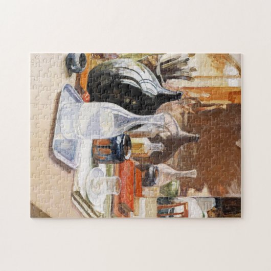 Stilleven, Pekka Halonen, Kunst Legpuzzel (Horizontaal)