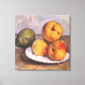 Stilleven Quince, Appels, Peren door Paul Cezanne Canvas Afdruk (Voorkant)