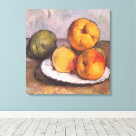 Stilleven Quince, Appels, Peren door Paul Cezanne Canvas Afdruk