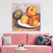 Stilleven Quince, Appels, Peren door Paul Cezanne Canvas Afdruk (Insitu (Woonkamer))
