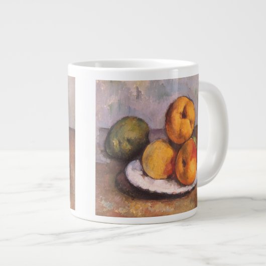 Stilleven Quince, Appels, Peren door Paul Cezanne Grote Koffiekop (Voorkant rechts)