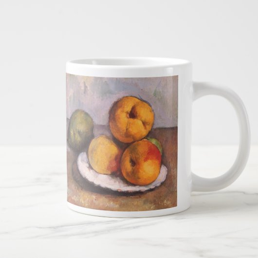 Stilleven Quince, Appels, Peren door Paul Cezanne Grote Koffiekop (Rechts)