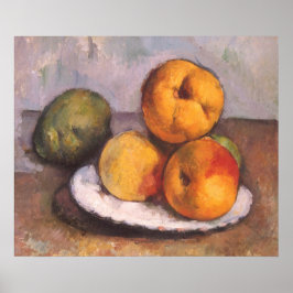 Stilleven Quince, Appels, Peren door Paul Cezanne Poster