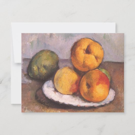 Stilleven Quince, Appels, Peren van Paul Cezanne (Voorkant)