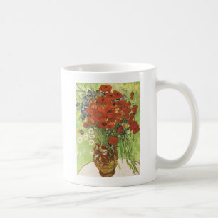 Stilleven - Rode klaprozen en madeliefjes Koffiemok