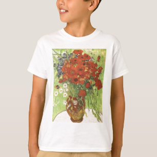 Stilleven - Rode klaprozen en madeliefjes T-shirt