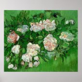 Stilleven: Roze Rozen door Vincent van Gogh Poster (Voorkant)