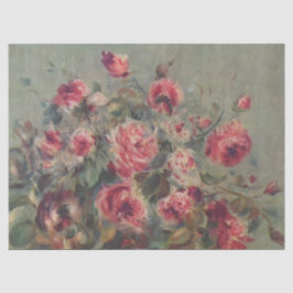 Stilleven: Rozen door Renoir Tissuepapier