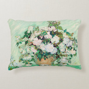 Stilleven Rozen in een vaas door Vincent van Gogh Accent Kussen
