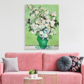 Stilleven Rozen in een Vaas door Vincent van Gogh Canvas Afdruk (Insitu (Woonkamer))
