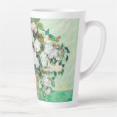 Stilleven Rozen in een Vaas door Vincent van Gogh Latte Mok (Rechts)