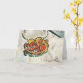 Stilleven schaal van fruit | George Leslie Hunter Kaart (Gele Bloem)