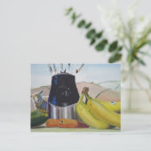 Stilleven schilderen fruit groenten blender briefkaart (Staand voorkant)