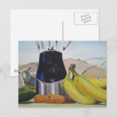 Stilleven schilderen fruit groenten blender briefkaart (Voorkant / Achterkant)