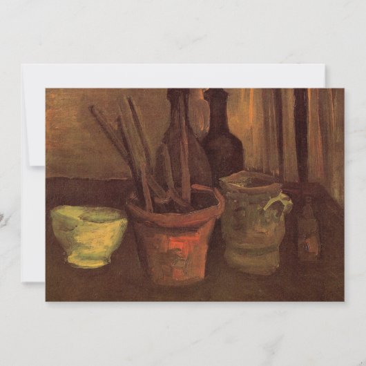 Stilleven Schilderkwasten in Pot door Vincent van (Voorkant)