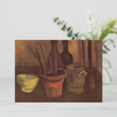 Stilleven Schilderkwasten in Pot door Vincent van (Staand voorkant)