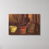 Stilleven Schilderkwasten in Pot door Vincent van  Canvas Afdruk (Voorkant)