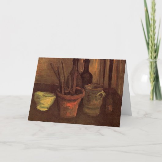 Stilleven Schilderkwasten in Pot door Vincent van Kaart (Voorkant)
