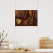 Stilleven Schilderkwasten in Pot door Vincent van  Poster (Keuken)