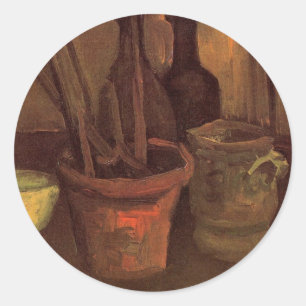 Stilleven Schilderkwasten in Pot door Vincent van Ronde Sticker
