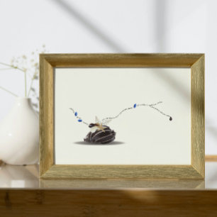 Stilleven Seashell en Ivory Collage Poster