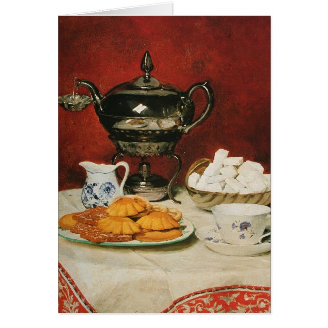 Stilleven Tea en Melting rolls - Albert Anker (Voorkant)