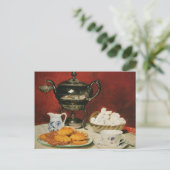 Stilleven Tea en Melting rolls - Albert Anker Briefkaart (Staand voorkant)