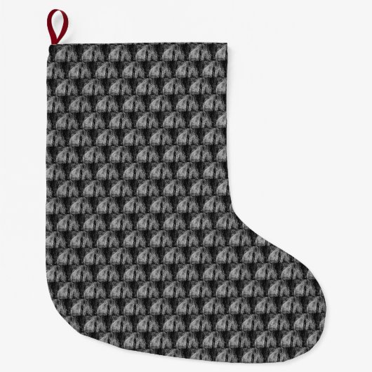 stilleven thuis grote kerstsok (Voorkant)