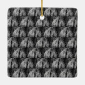 stilleven thuis keramisch ornament (Achterkant)